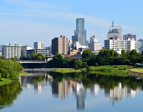 仙台市の広瀬川の写真